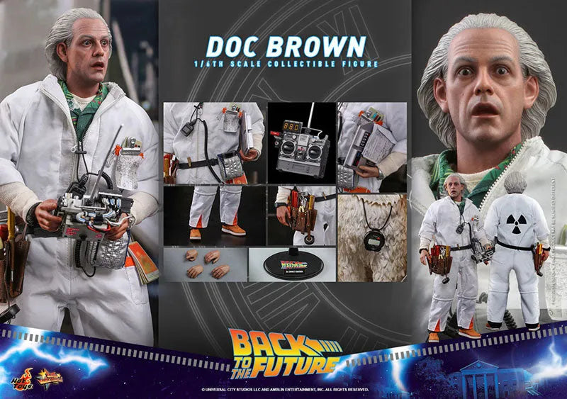 Movie Masterpiece - Back To The Future - Dr. Emmet Brown - 1/6 (Hot toys)ㅤ – Hot Toys – ActionFigure Brasil