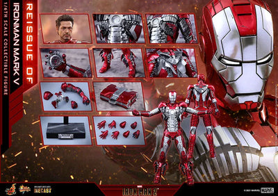 Movie Masterpiece DIECAST "Iron Man 2" 1/6 Scale Figure Iron Man Mark. 5ㅤ – Hot Toys – ActionFigureBrasil — iluminação de estúdio
