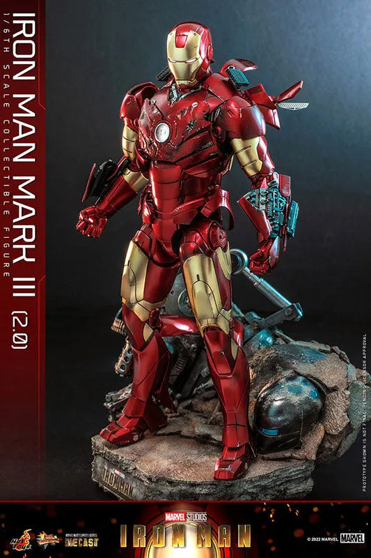 Movie Masterpiece Diecast - Iron Man - Mark 3 Version 2.0 - 1/6 (Hot Toys)ㅤ – Hot Toys – ActionFigure Brasil