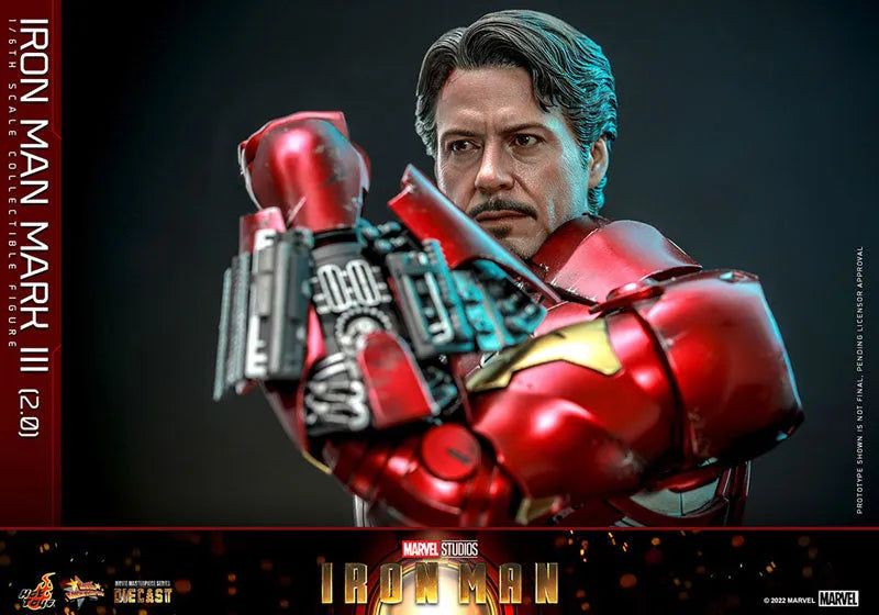 Movie Masterpiece Diecast - Iron Man - Mark 3 Version 2.0 - 1/6 (Hot Toys)ㅤ – Hot Toys – ActionFigure Brasil