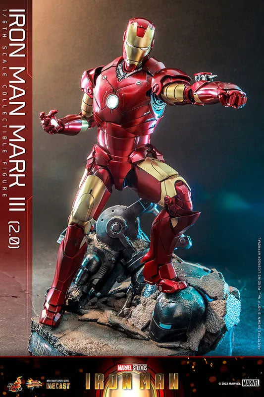 Movie Masterpiece Diecast - Iron Man - Mark 3 Version 2.0 - 1/6 (Hot Toys)ㅤ – Hot Toys – ActionFigure Brasil