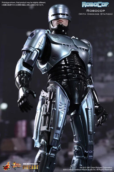 Movie Masterpiece DIECAST - Robocop 1/6 Scale Figure: Robocop w/Docking Stationㅤ – Gantaku – ActionFigure Brasil