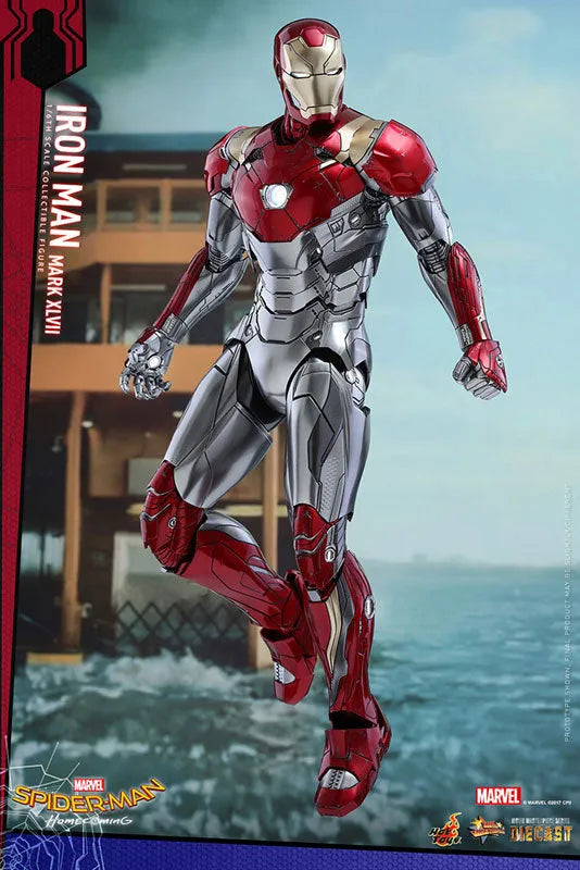 Movie Masterpiece DIECAST Spider-Man: Homecoming 1/6 Figure Iron Man Mark. 47ㅤ – Hot Toys – ActionFigureBrasil