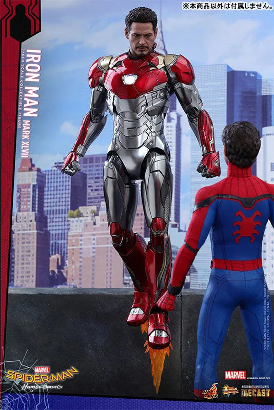 Movie Masterpiece DIECAST Spider-Man: Homecoming 1/6 Figure Iron Man Mark. 47ㅤ – Hot Toys – ActionFigureBrasil