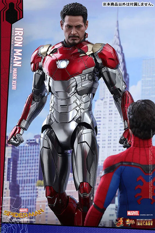 Movie Masterpiece DIECAST Spider-Man: Homecoming 1/6 Figure Iron Man Mark. 47ㅤ – Hot Toys – ActionFigureBrasil