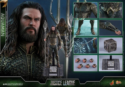Movie Masterpiece "Justice League" 1/6 Scale Figure Aquaman(Provisional Pre-order)ㅤ – Hot Toys – ActionFigure Brasil — embalagem