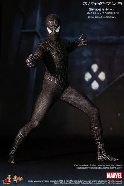 Movie Masterpiece - Spider-Man 3 1/6 Scale Figure: Spider-Man (Black Costume Version)ㅤ – Gantaku – ActionFigure Brasil