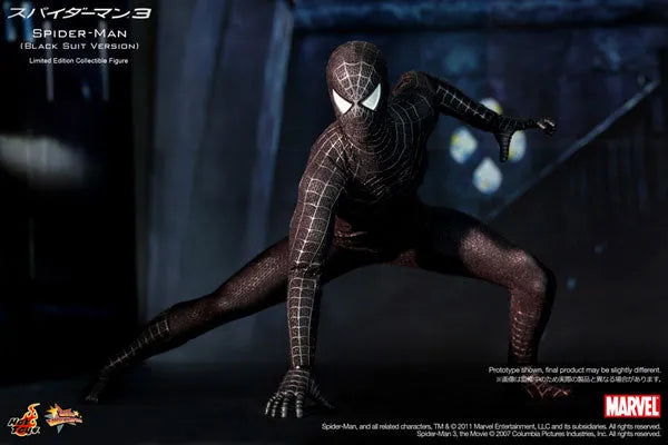 Movie Masterpiece - Spider-Man 3 1/6 Scale Figure: Spider-Man (Black Costume Version)ㅤ – Gantaku – ActionFigure Brasil