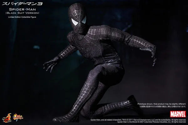 Movie Masterpiece - Spider-Man 3 1/6 Scale Figure: Spider-Man (Black Costume Version)ㅤ – Gantaku – ActionFigure Brasil