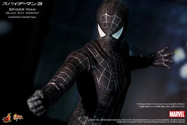 Movie Masterpiece - Spider-Man 3 1/6 Scale Figure: Spider-Man (Black Costume Version)ㅤ – Gantaku – ActionFigure Brasil