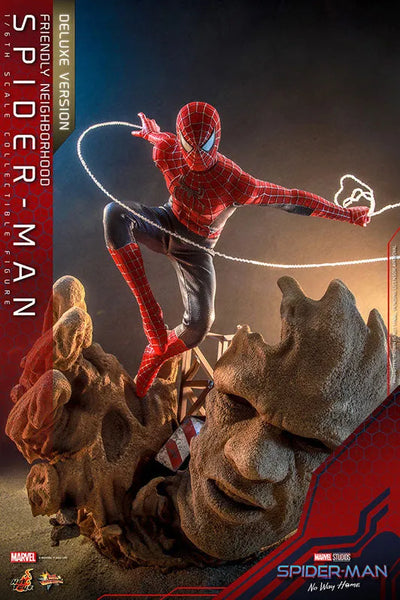 Movie Masterpiece - Spider-Man: No Way Home - Friendly Neighborhood Spider-Man - 1/6 - Deluxe Version (Hot Toys)ㅤ – Hot Toys – ActionFigureBrasil — ângulo diferente