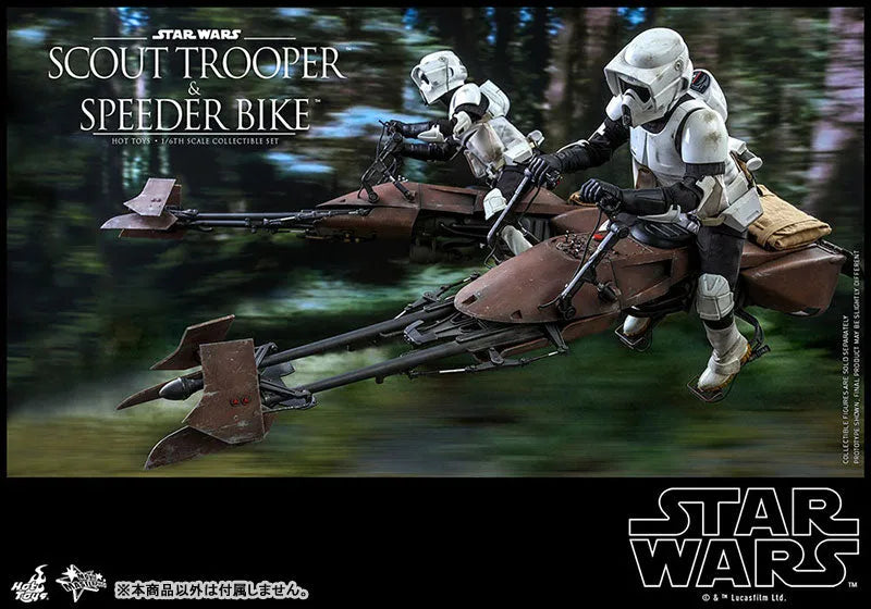 Movie Masterpiece - Star Wars / Episode VI Return Of The Jedi - Scout Trooper & Speeder Bike -1/6 (Hot Toys)ㅤ – Hot Toys – ActionFigure Brasil