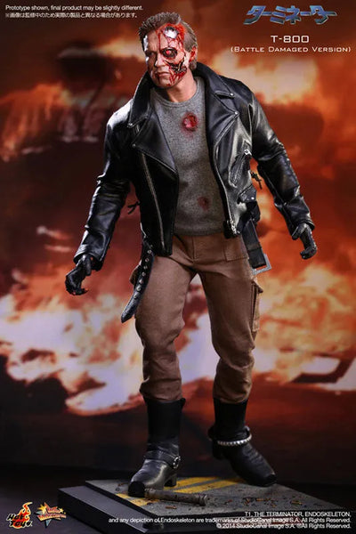 Movie Masterpiece - Terminator 1/6 Scale Figure: Terminator T-800 (Battle Damaged Version)ㅤ – Gantaku – ActionFigure Brasil