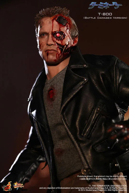Movie Masterpiece - Terminator 1/6 Scale Figure: Terminator T-800 (Battle Damaged Version)ㅤ – Gantaku – ActionFigure Brasil