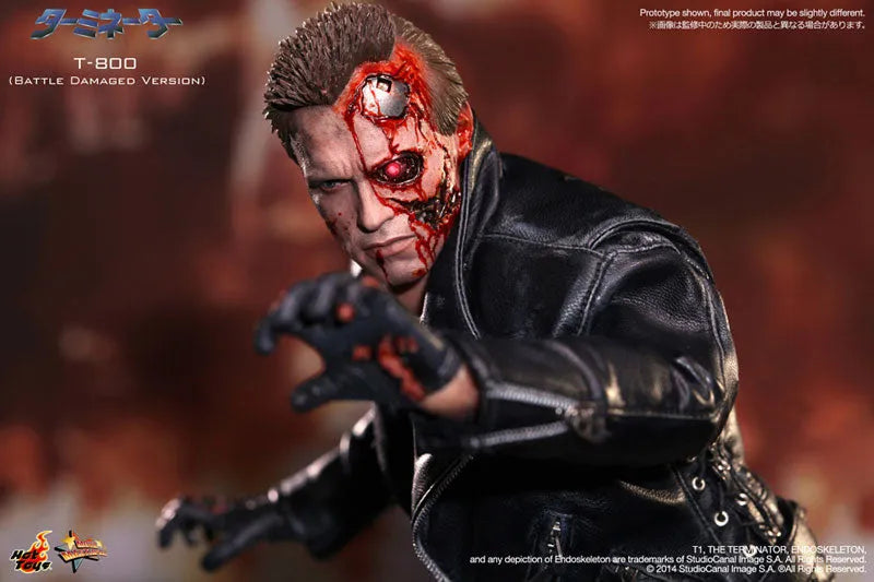 Movie Masterpiece - Terminator 1/6 Scale Figure: Terminator T-800 (Battle Damaged Version)ㅤ – Gantaku – ActionFigure Brasil