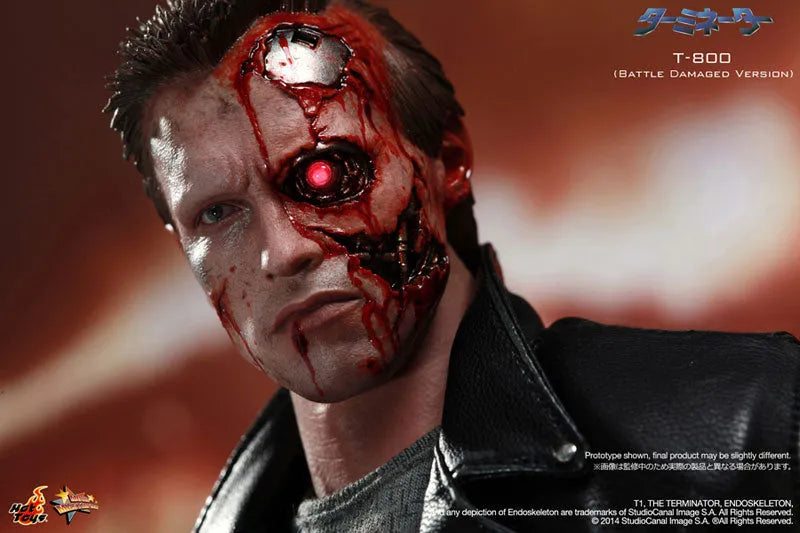 Movie Masterpiece - Terminator 1/6 Scale Figure: Terminator T-800 (Battle Damaged Version)ㅤ – Gantaku – ActionFigure Brasil