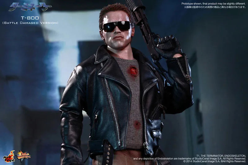 Movie Masterpiece - Terminator 1/6 Scale Figure: Terminator T-800 (Battle Damaged Version)ㅤ – Gantaku – ActionFigure Brasil