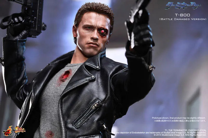 Movie Masterpiece - Terminator 1/6 Scale Figure: Terminator T-800 (Battle Damaged Version)ㅤ – Gantaku – ActionFigure Brasil