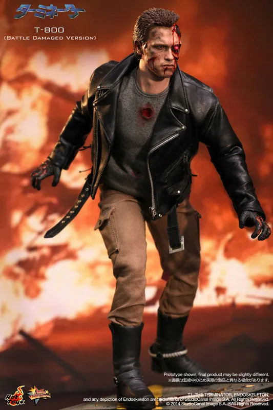 Movie Masterpiece - Terminator 1/6 Scale Figure: Terminator T-800 (Battle Damaged Version)ㅤ – Gantaku – ActionFigure Brasil