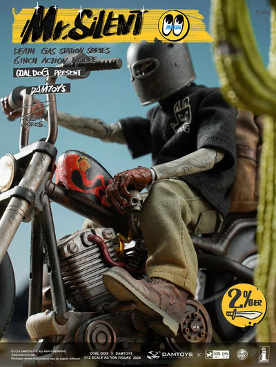 Mr. Silent with Bike Deluxe (Deluxe Version) – Damtoys – ActionFigure Brasil — ângulo diferente