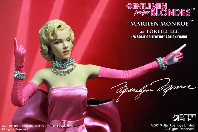 My Favorite Legend Series 1/6 Marilyn Monroe Lorelei Lee Pink Dress Ver. Collectible Action Figuresㅤ – Star Ace Toys – ActionFigure Brasil
