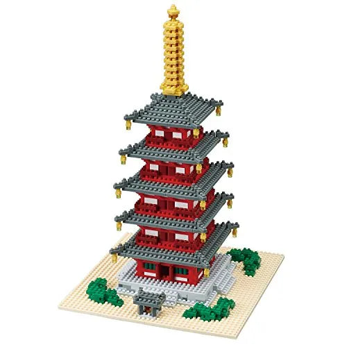 Nanoblock - Five-Storied Pagoda Deluxe Edition (Kawada)ㅤ – Kawada As Manufacturer – ActionFigure Brasil