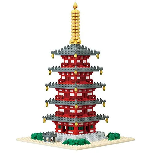 Nanoblock - Five-Storied Pagoda Deluxe Edition (Kawada)ㅤ – Kawada As Manufacturer – ActionFigure Brasil