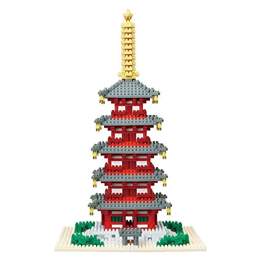 Nanoblock - Five-Storied Pagoda Deluxe Edition (Kawada)ㅤ – Kawada As Manufacturer – ActionFigure Brasil
