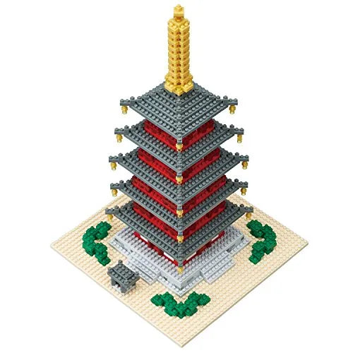 Nanoblock - Five-Storied Pagoda Deluxe Edition (Kawada)ㅤ – Kawada As Manufacturer – ActionFigure Brasil