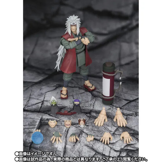Naruto Shippuuden - Fukasaku - Jiraiya - Shima - S.H.Figuarts - Hidden Leaf Heroic Master Sage, Sage Mode Set (Bandai Spirits) [Shop Exclusive]ㅤ – Bandai Spirits – ActionFigureBrasil