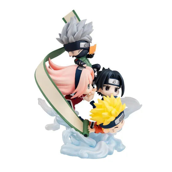 Naruto Shippuuden - Haruno Sakura - Hatake Kakashi - Uchiha Sasuke - Uzumaki Naruto - FigUnity (MegaHouse) [Shop Exclusive]ㅤ – MegaHouse – ActionFigureBrasil