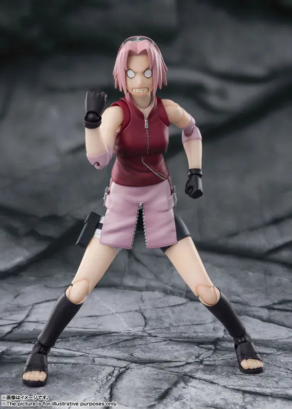 Naruto Shippuuden - Haruno Sakura - S.H.Figuarts - Inheritor of Tsunade’s indominable will (Bandai Spirits)ㅤ – Bandai Spirits – ActionFigureBrasil