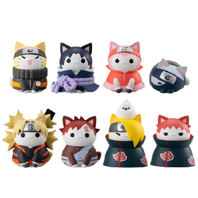 Naruto Shippuuden - Nyaruto! Naruto Shipuuden Kessen! "Akatsuki"-sen Totsunyuu-hen - Full set (MegaHouse)ㅤ – MegaHouse – ActionFigureBrasil