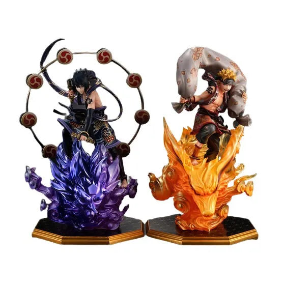Naruto Shippuuden - Precious G.E.M. - Uchiha Sasuke & Uzumaki Naruto Set (MegaHouse) [Shop Exclusive]ㅤ – MegaHouse – ActionFigureBrasil