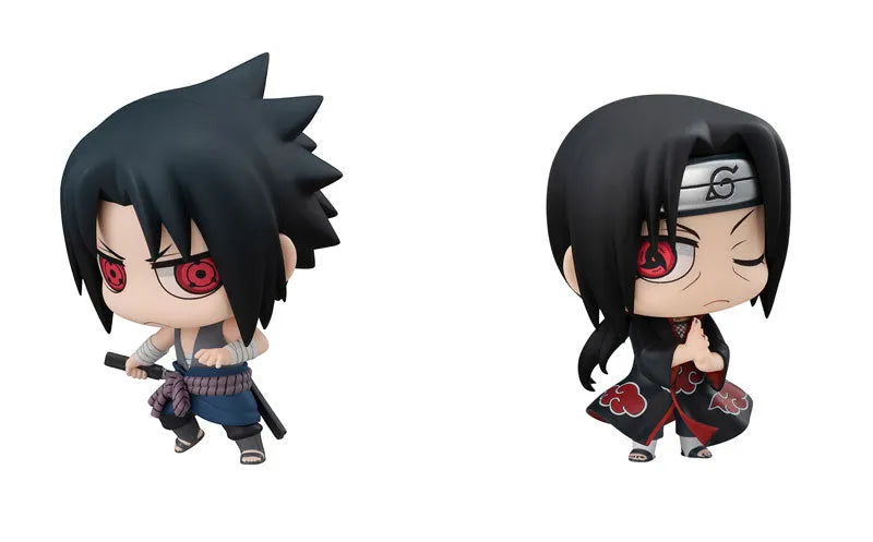 Naruto Shippuuden - Uchiha Itachi - Chimi Mega Buddy! - Kyoudai Taiketsu Set (MegaHouse)ㅤ – MegaHouse – ActionFigureBrasil