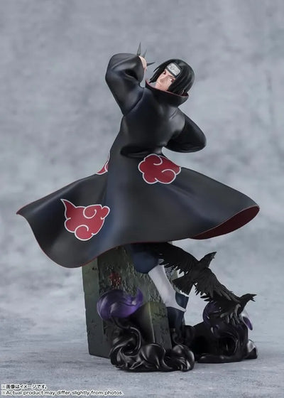 Naruto Shippuuden - Uchiha Itachi - Chou Gekisen -Extra Battle- - Figuarts ZERO - The Light & Dark of the Mangekyo Sharingan (Bandai Spirits)ㅤ – Bandai Spirits – ActionFigureBrasil — ângulo diferente
