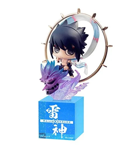 Naruto Shippuuden - Uzumaki Naruto - Kyuubi - Petit Chara Land - Petit Chara Land NARUTO Shippuden: Fuujin Naruto Uzumaki & Raijin Sasuke Uchiha Set (MegaHouse)ㅤ – MegaHouse – ActionFigureBrasil