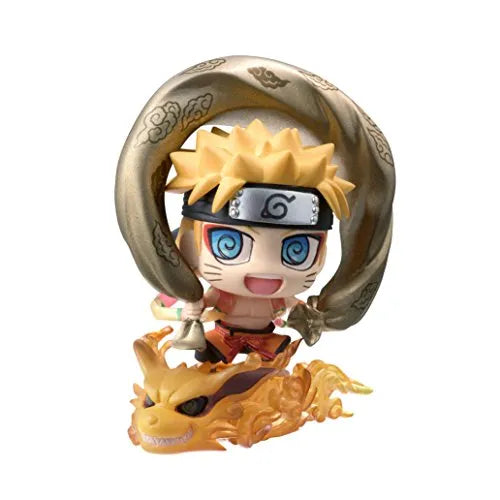 Naruto Shippuuden - Uzumaki Naruto - Kyuubi - Petit Chara Land - Petit Chara Land NARUTO Shippuden: Fuujin Naruto Uzumaki & Raijin Sasuke Uchiha Set (MegaHouse)ㅤ – MegaHouse – ActionFigureBrasil