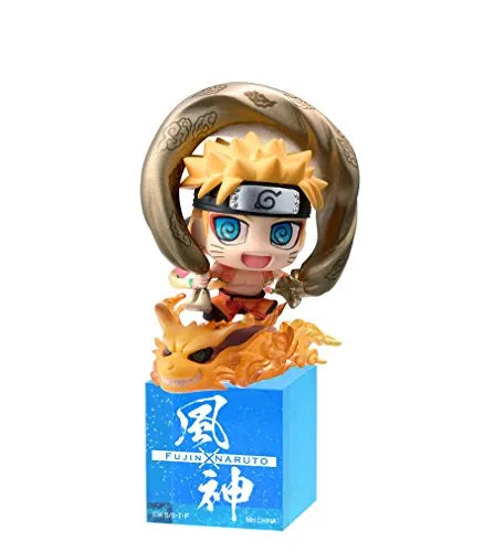 Naruto Shippuuden - Uzumaki Naruto - Kyuubi - Petit Chara Land - Petit Chara Land NARUTO Shippuden: Fuujin Naruto Uzumaki & Raijin Sasuke Uchiha Set (MegaHouse)ㅤ – MegaHouse – ActionFigureBrasil
