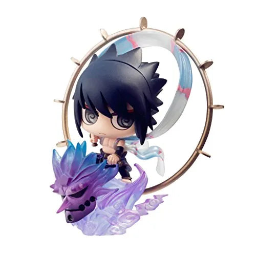 Naruto Shippuuden - Uzumaki Naruto - Kyuubi - Petit Chara Land - Petit Chara Land NARUTO Shippuden: Fuujin Naruto Uzumaki & Raijin Sasuke Uchiha Set (MegaHouse)ㅤ – MegaHouse – ActionFigureBrasil