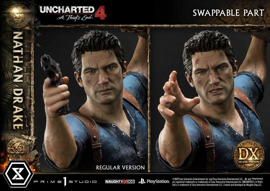 Nathan Drake (Deluxe Bonus Version) Uncharted 4: A Thief's End – Prime1Studio – ActionFigure Brasil