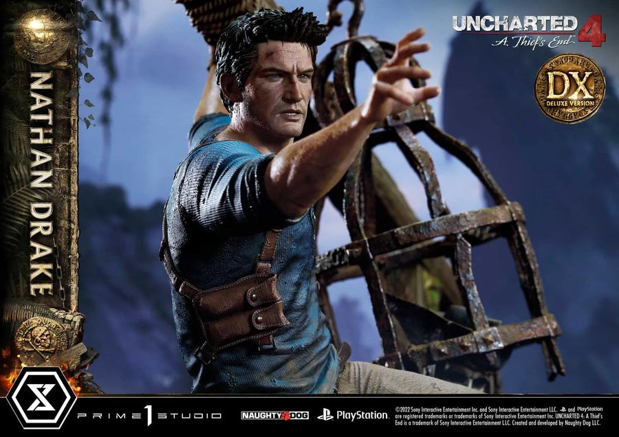 Nathan Drake (Deluxe Bonus Version) Uncharted 4: A Thief's End – Prime1Studio – ActionFigure Brasil