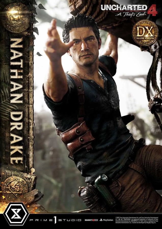 Nathan Drake (Deluxe Bonus Version) Uncharted 4: A Thief's End – Prime1Studio – ActionFigure Brasil