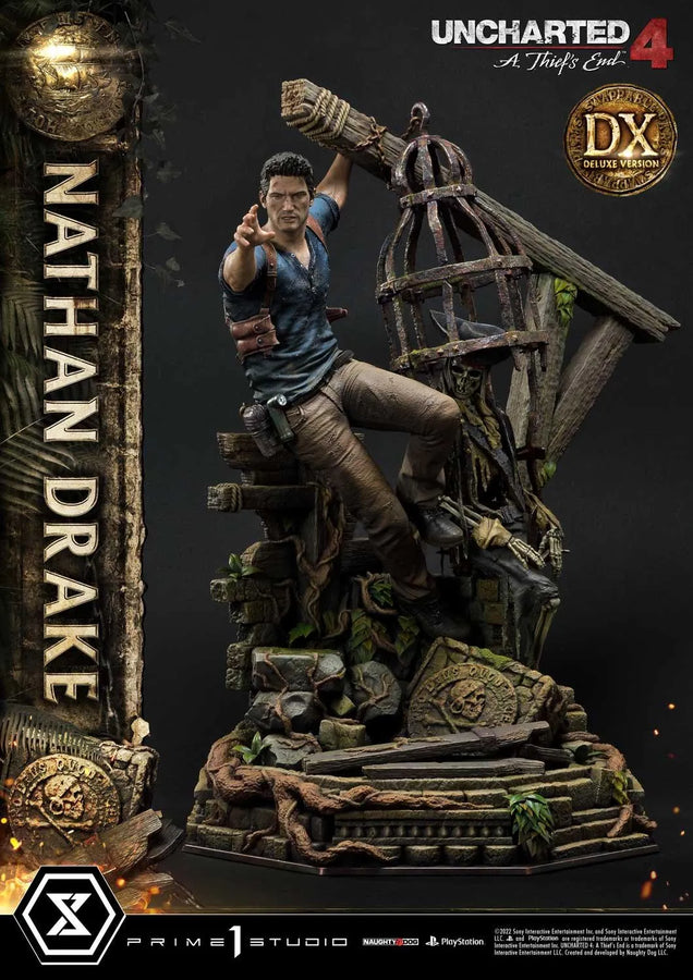 Nathan Drake (Deluxe Bonus Version) Uncharted 4: A Thief's End – Prime1Studio – ActionFigure Brasil