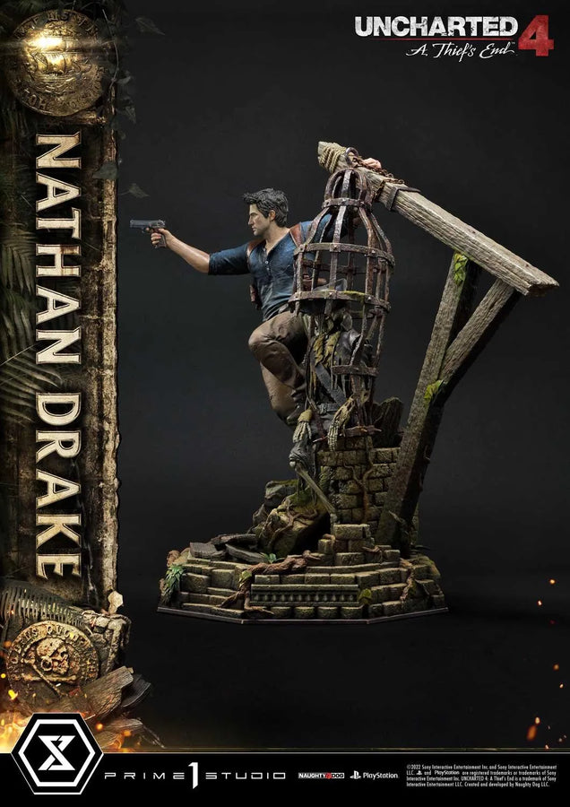 Nathan Drake (Deluxe Bonus Version) Uncharted 4: A Thief's End – Prime1Studio – ActionFigure Brasil