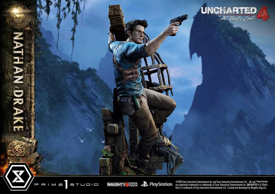 Nathan Drake (Deluxe Bonus Version) Uncharted 4: A Thief's End – Prime1Studio – ActionFigure Brasil