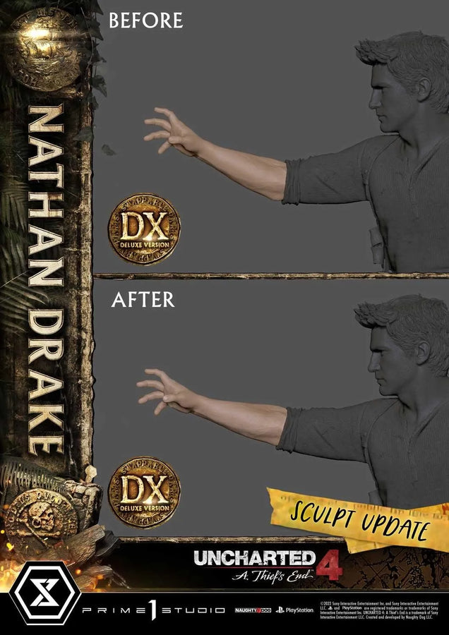 Nathan Drake (Deluxe Bonus Version) Uncharted 4: A Thief's End – Prime1Studio – ActionFigure Brasil