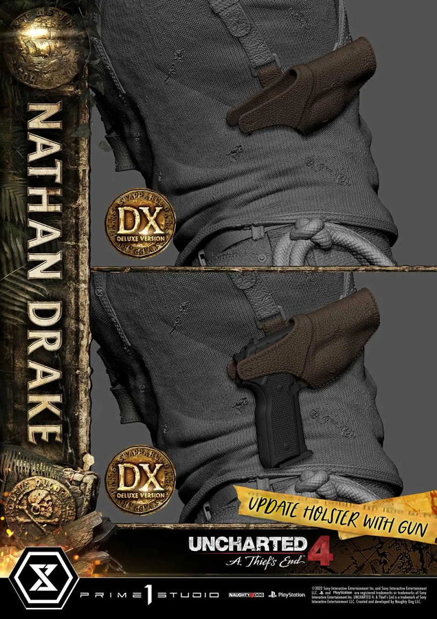 Nathan Drake (Deluxe Bonus Version) Uncharted 4: A Thief's End – Prime1Studio – ActionFigure Brasil