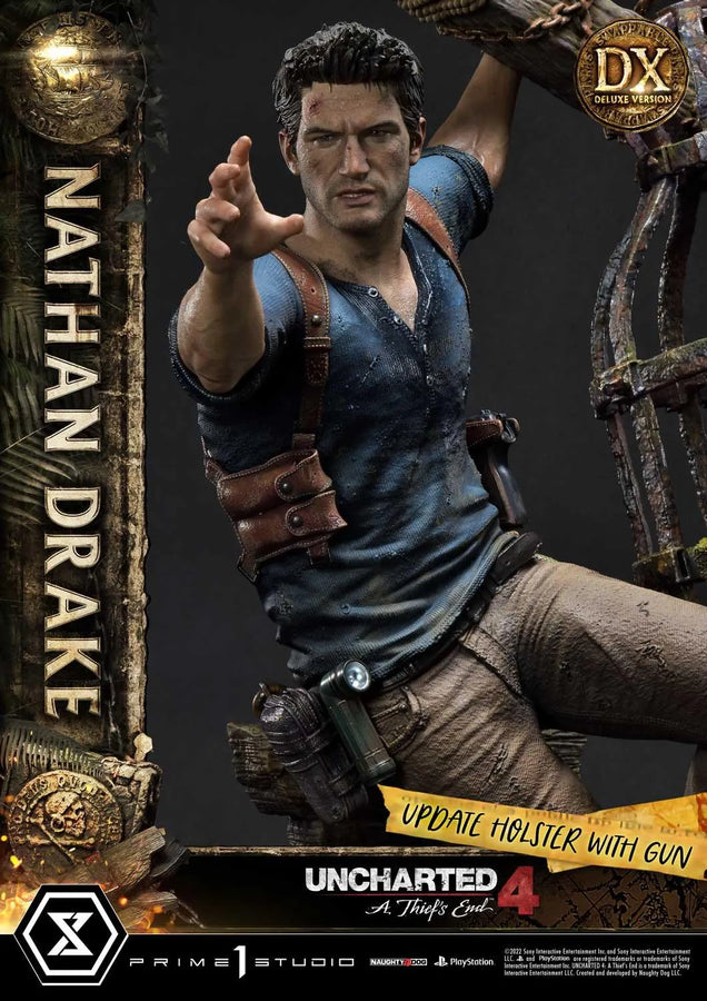 Nathan Drake (Deluxe Bonus Version) Uncharted 4: A Thief's End – Prime1Studio – ActionFigure Brasil