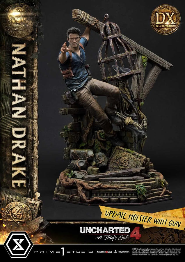 Nathan Drake (Deluxe Bonus Version) Uncharted 4: A Thief's End – Prime1Studio – ActionFigure Brasil
